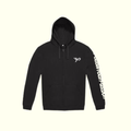 Felpa full zip FYP nera con cappuccio