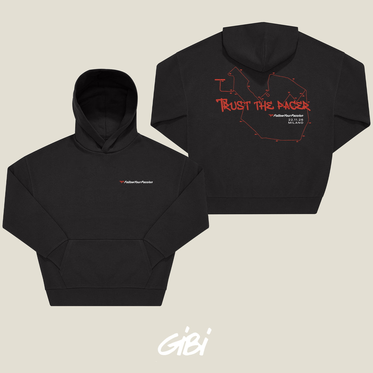 Felpa Hoodie Trust The Pacer - Follow Your Passion